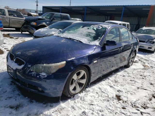 BMW 550 I 2007 with VIN WBANB535X7CN93912 - Photo from auction