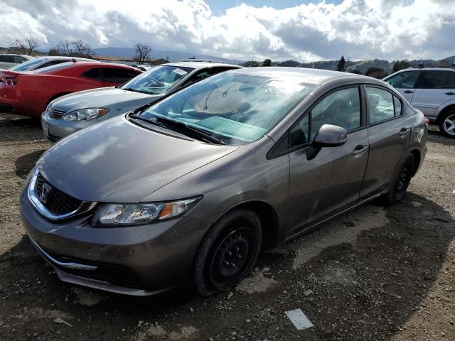 HONDA CIVIC LX 2013 with VIN 19XFB2F59DE287323 - Photo from auction