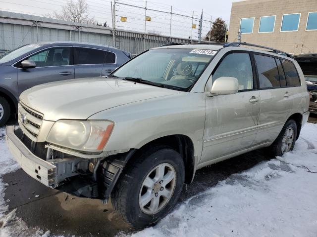 TOYOTA HIGHLANDER 2003 with VIN JTEHF21AX30124216 - Photo from auction