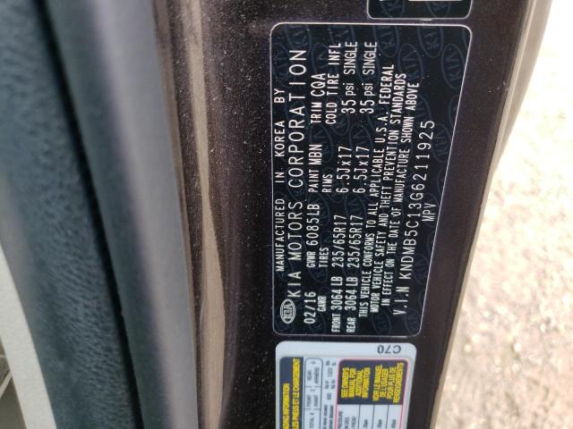 Photo 14 from auction – 2016 KIA SEDONA LX with VIN KNDMB5C13G6211925