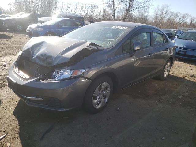 HONDA CIVIC LX 2013 with VIN 19XFB2F56DE215768 - Photo from auction