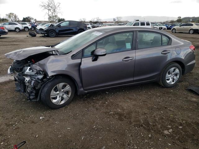 HONDA CIVIC LX 2013 with VIN 19XFB2F5XDE227891 - Photo from auction