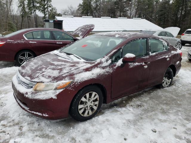 HONDA CIVIC 2012 with VIN 2HGFB2F54CH574928 - Photo from auction