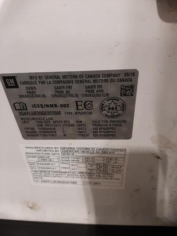 Photo 14 from auction – 2016 GMC TERRAIN SL with VIN 2GKFLUE39G6337686