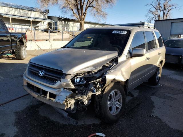 HONDA PILOT EX 2005 with VIN 2HKYF184X5H513748 - Photo from auction