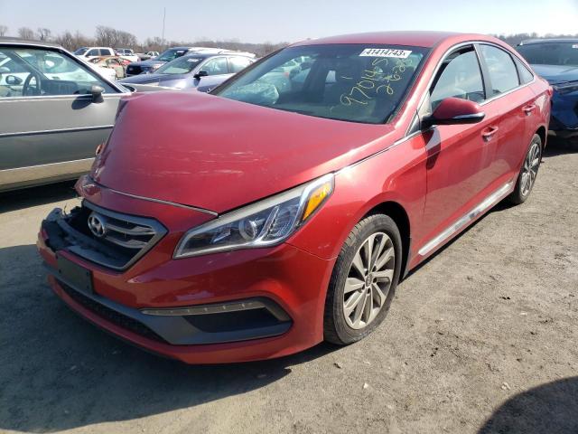 HYUNDAI SONATA SPO 2017 with VIN 5NPE34AF7HH444434 - Photo from auction