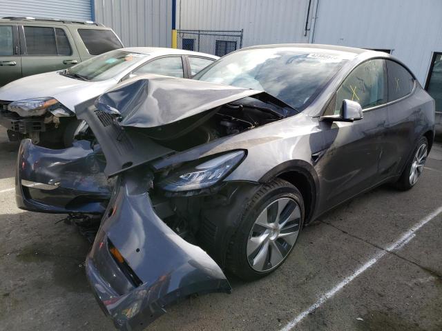 TESLA MODEL Y 2021 with VIN 5YJYGDEE8MF074784 - Photo from auction