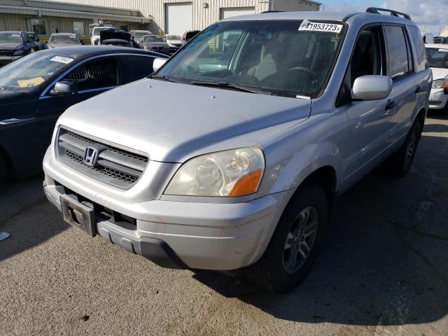 HONDA PILOT EX 2004 with VIN 2HKYF18474H599549 - Photo from auction