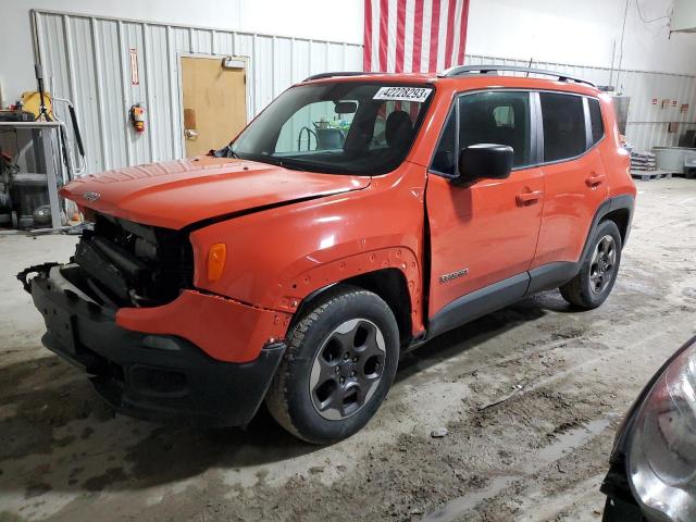 JEEP RENEGADE S 2017 with VIN ZACCJAAB0HPF01573 - Photo from auction