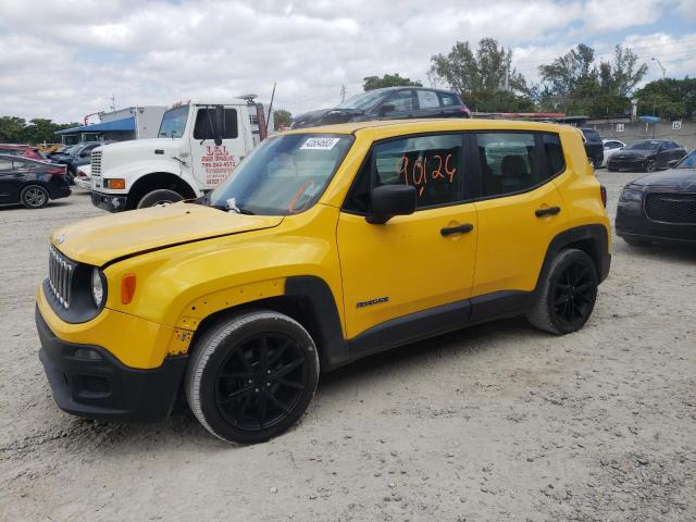 JEEP RENEGADE S 2016 with VIN ZACCJAAW1GPC67509 - Photo from auction