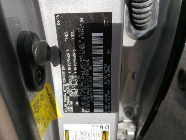 Photo 14 from auction – 2015 LEXUS GX 460 with VIN JTJBM7FX0F5113479