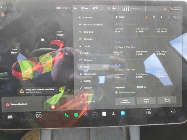 Photo 9 from auction – 2021 TESLA MODEL 3 with VIN 5YJ3E1EB0MF063945