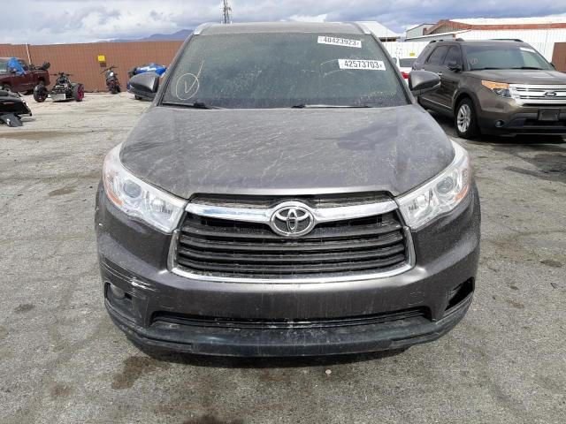 Photo 5 from auction – 2014 TOYOTA HIGHLANDER with VIN 5TDKKRFH8ES037385