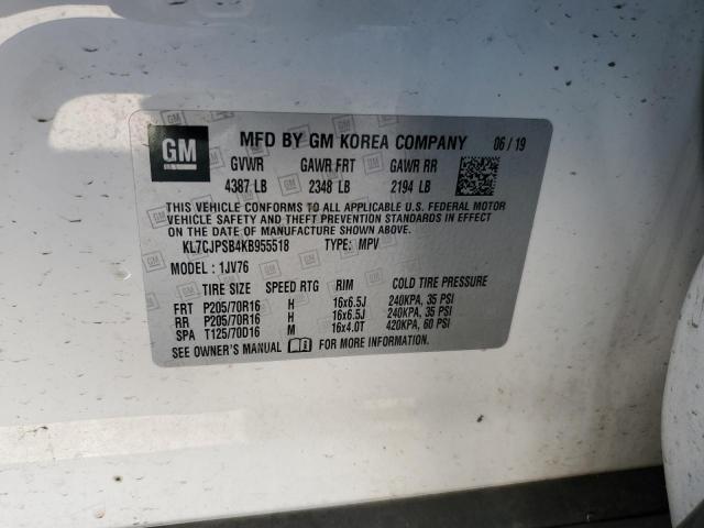 Photo 14 from auction – 2019 CHEVROLET TRAX 1LT with VIN KL7CJPSB4KB955518