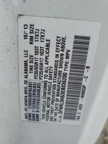 Photo 14 from auction – 2014 HONDA ODYSSEY EX with VIN 5FNRL5H63EB036200