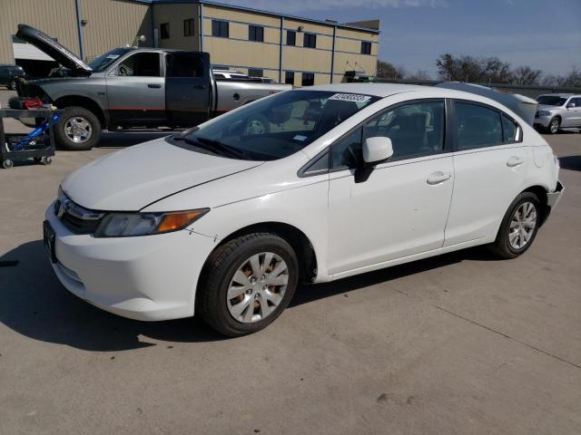 HONDA CIVIC LX 2012 with VIN 2HGFB2F54CH335668 - Photo from auction