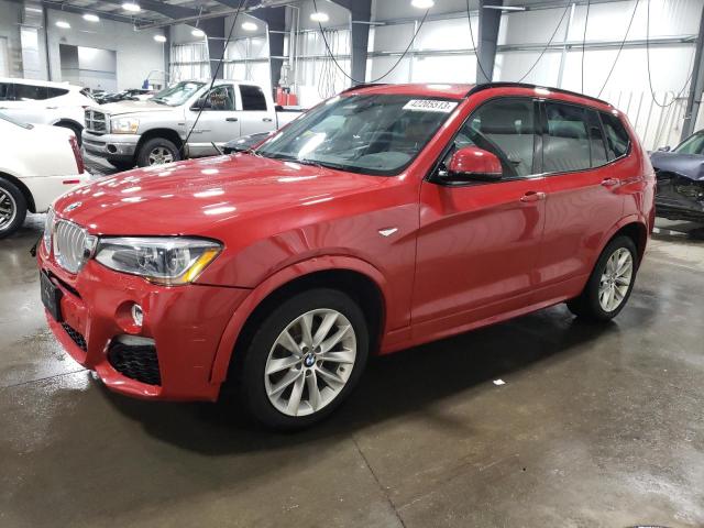 BMW X3 XDRIVE3 2015 with VIN 5UXWX7C52F0K33486 - Photo from auction