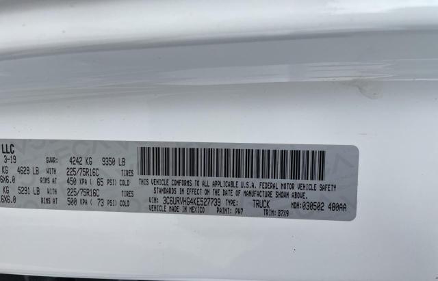 Photo 10 from auction – 2019 RAM PROMASTER with VIN 3C6URVHG4KE527739