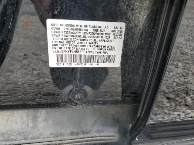 Фото 14 с аукциона – 2015 HONDA PILOT EXL с VIN 5FNYF4H56FB017243