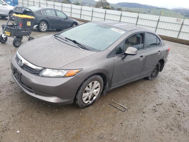HONDA CIVIC LX 2012 with VIN 2HGFB2F50CH512491 - Photo from auction