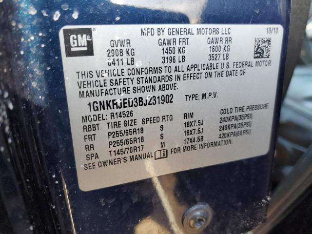 Photo 14 from auction – 2011 CHEVROLET TRAVERSE L with VIN 1GNKRJED3BJ231902