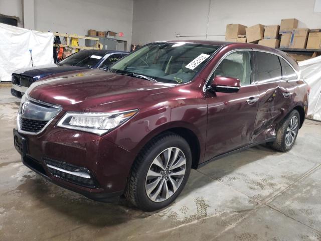 ACURA MDX TECHNO 2016 with VIN 5FRYD4H47GB027972 - Photo from auction