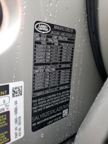 Photo 14 from auction – 2020 LAND ROVER RANGE ROVE with VIN SALYB2EXXLA257415