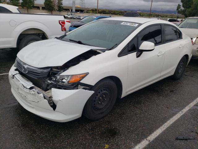 HONDA CIVIC LX 2012 with VIN 2HGFB2F57CH586281 - Photo from auction