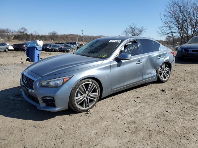 INFINITI Q50 BASE 2015 with VIN JN1BV7AP4FM350427 - Photo from auction