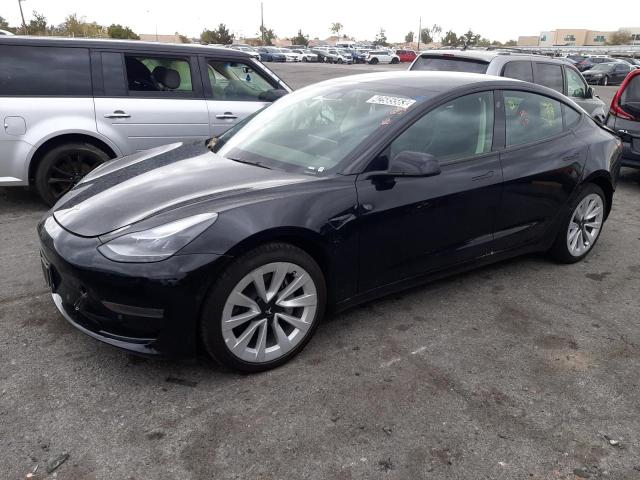 TESLA MODEL 3 2022 with VIN 5YJ3E1EAXNF287023 - Photo from auction
