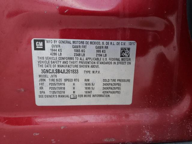 Photo 14 from auction – 2018 CHEVROLET TRAX 1LT with VIN 3GNCJLSB4JL261833