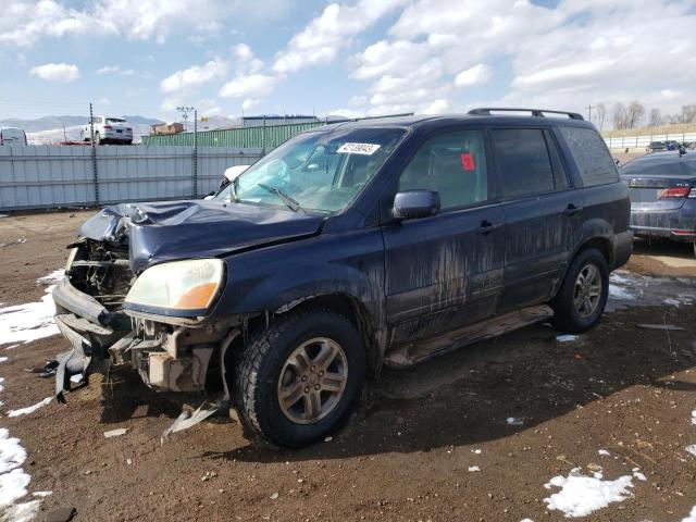 HONDA PILOT EX 2004 with VIN 2HKYF18414H553232 - Photo from auction