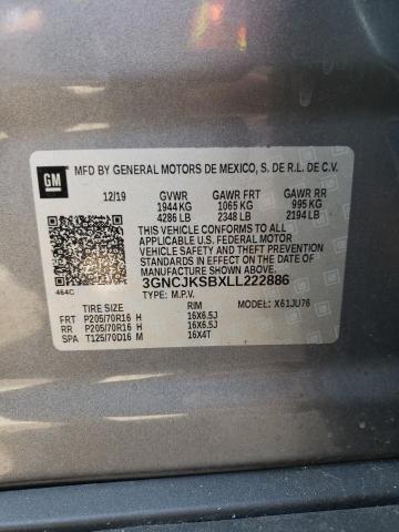 Photo 14 from auction – 2020 CHEVROLET TRAX LS with VIN 3GNCJKSBXLL222886