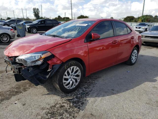 TOYOTA COROLLA L/ 2019 with VIN 5YFBURHE4KP923916 - Photo from auction
