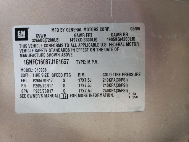 Photo 14 from auction – 2007 CHEVROLET SUBURBAN C with VIN 1GNFC16087J161657