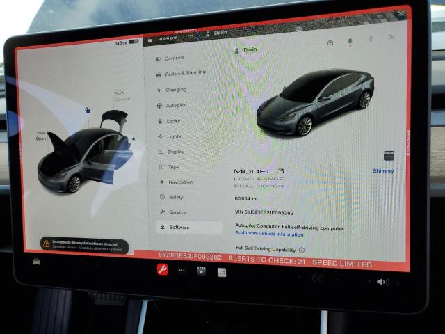 Photo 9 from auction – 2018 TESLA MODEL 3 with VIN 5YJ3E1EB2JF093282