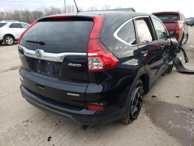 Photo 3 from auction – 2016 HONDA CR-V SE with VIN 5J6RM4H40GL075603