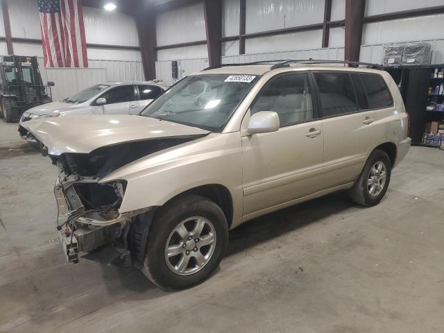 TOYOTA HIGHLANDER 2001 with VIN JTEGF21A310011166 - Photo from auction