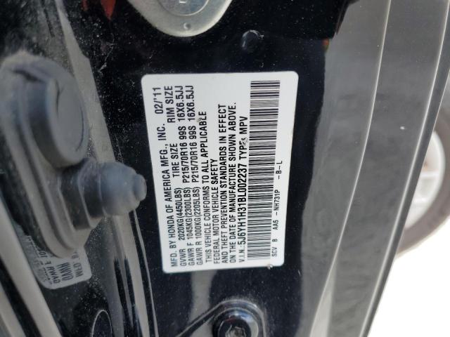 Photo 10 from auction – 2011 HONDA ELEMENT LX with VIN 5J6YH1H31BL002237