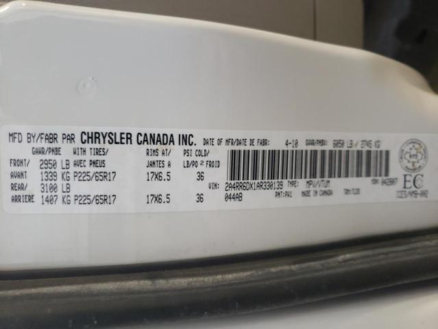 Photo 14 from auction – 2010 CHRYSLER TOWN & COU with VIN 2A4RR6DX1AR330139