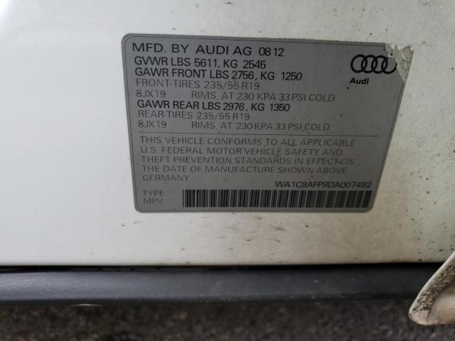 Photo 14 from auction – 2013 AUDI Q5 PREMIUM with VIN WA1C8AFP8DA007482