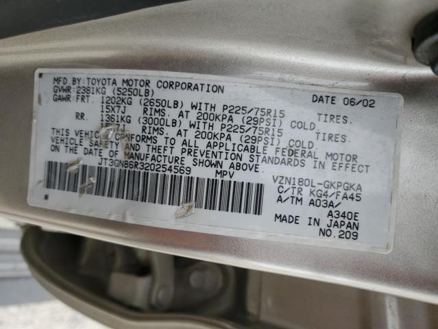 Photo 14 from auction – 2002 TOYOTA 4RUNNER SR with VIN JT3GN86R320254569