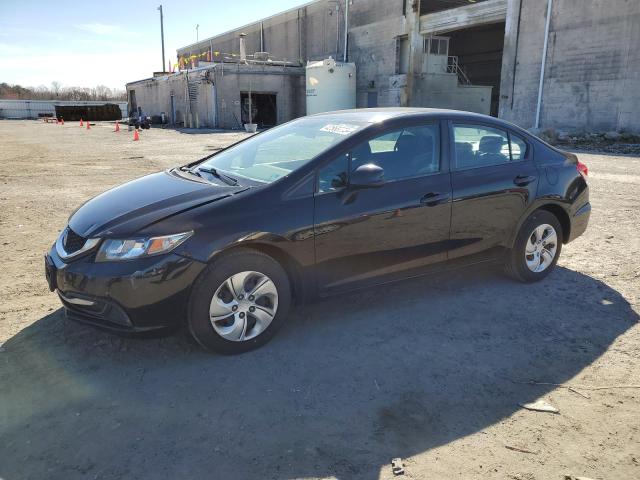 HONDA CIVIC LX 2013 with VIN 19XFB2F56DE293838 - Photo from auction