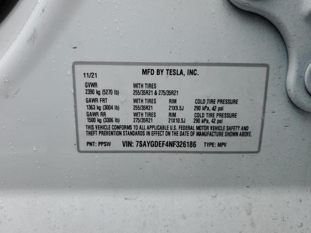 Photo 14 from auction – 2022 TESLA MODEL Y with VIN 7SAYGDEF4NF326186
