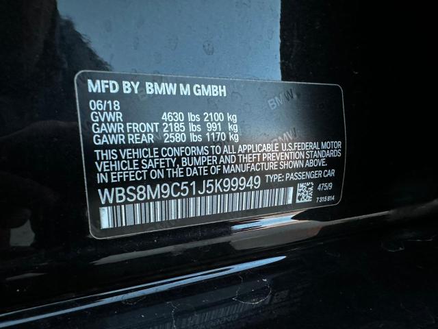 Photo 10 from auction – 2018 BMW M3 with VIN WBS8M9C51J5K99949