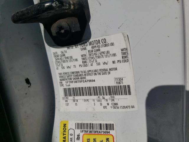 Photo 10 from auction – 2015 FORD F350 SUPER with VIN 1FTRF3BT0FEA75694