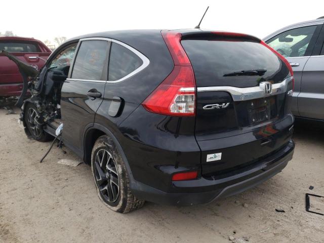 Photo 2 from auction – 2016 HONDA CR-V SE with VIN 5J6RM4H40GL075603
