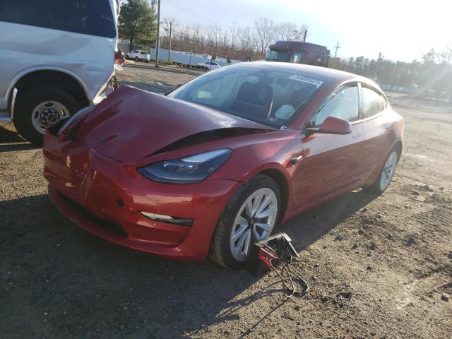 TESLA MODEL 3 2022 with VIN 5YJ3E1EA6NF287455 - Photo from auction