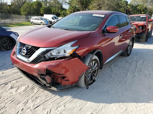 NISSAN MURANO S 2016 with VIN 5N1AZ2MG7GN108704 - Photo from auction