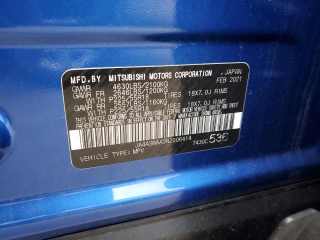 Photo 14 from auction – 2022 MITSUBISHI ECLIPSE CR with VIN JA4ASWAA3NZ006414